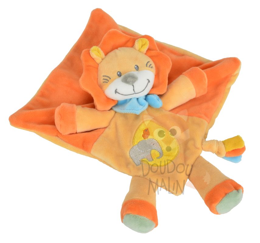  jungle baby comforter lion orange yellow elephant 